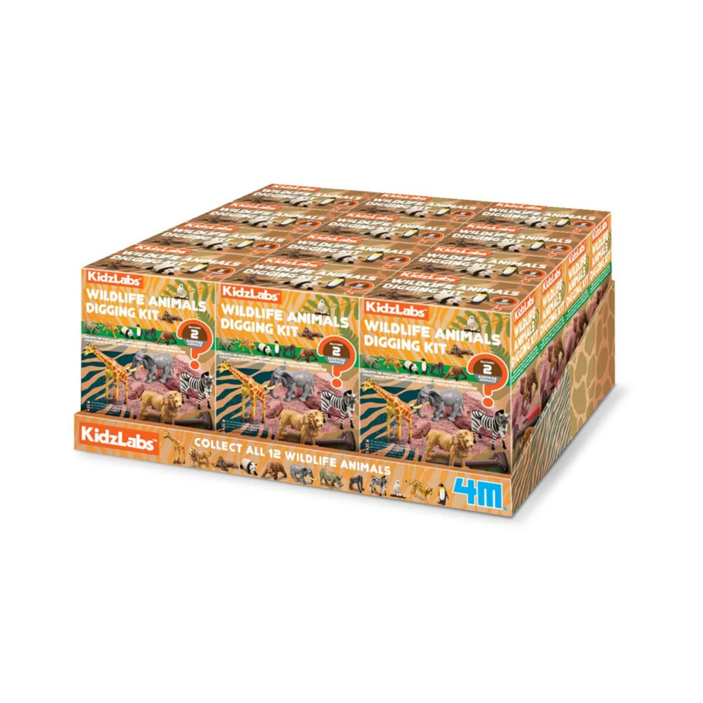 Excava y encuentra 02 animales salvajes sorpresa