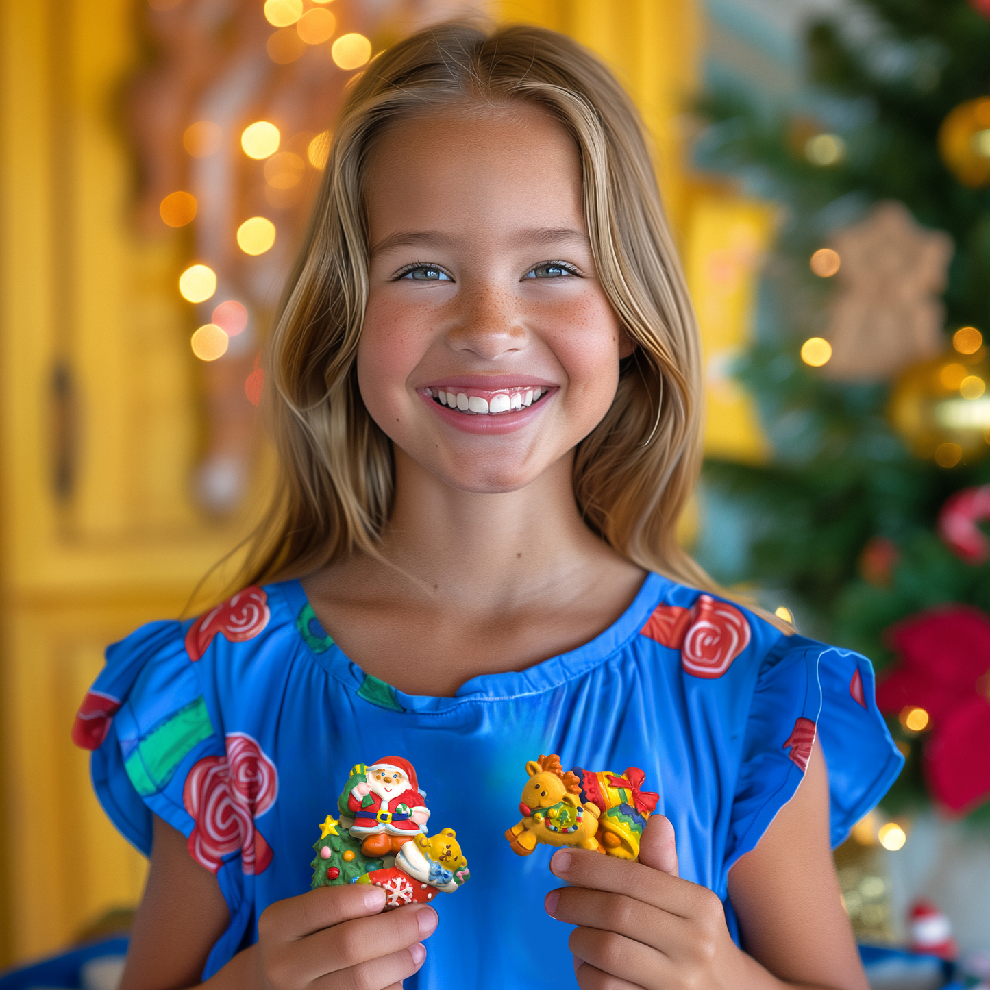 Moldea y pinta figuras modelo Navidad DIY