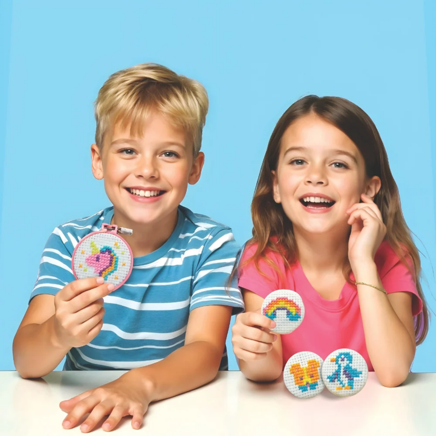 Set aprende a bordar punto cruz mini