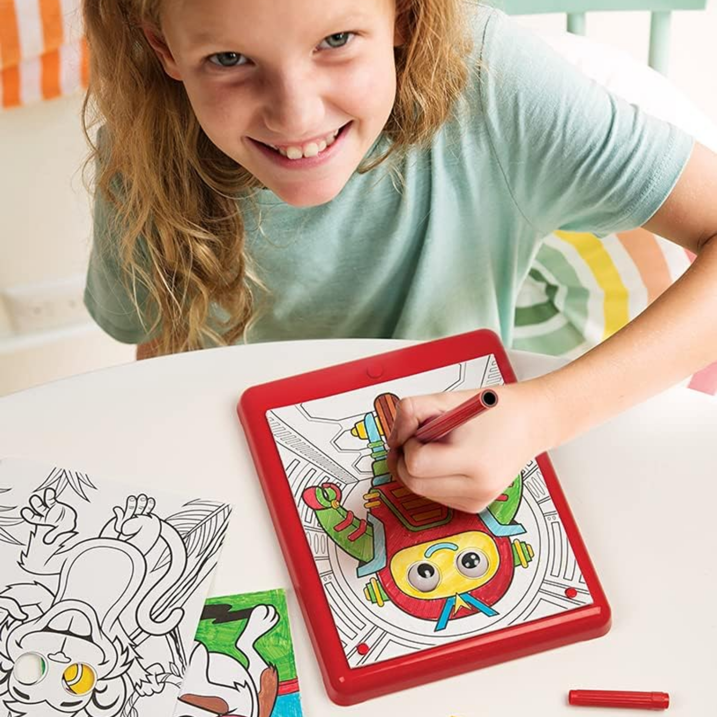 Tableta para dibujar con luz y sonido