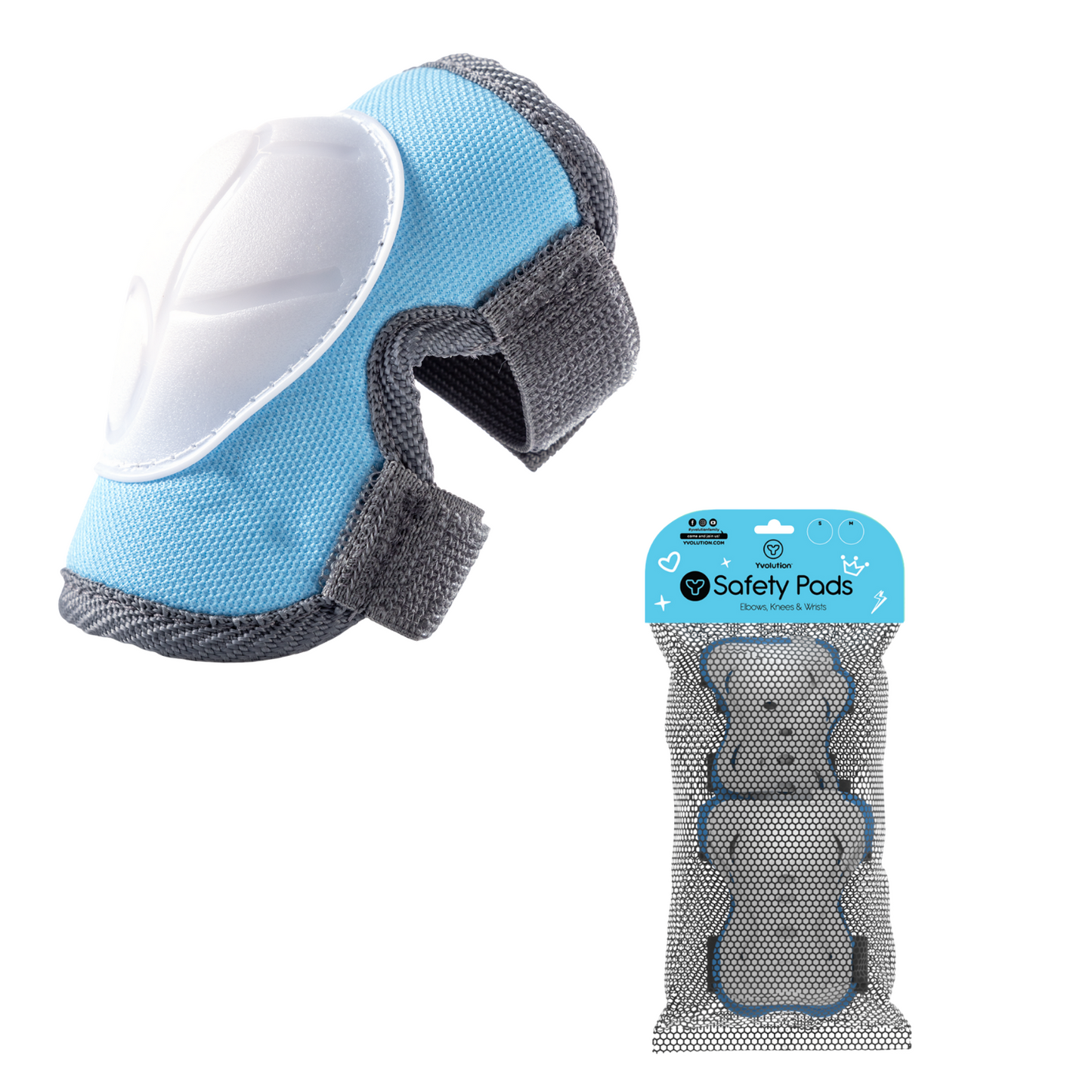 Pack de protección Yvolution Azul - talla S