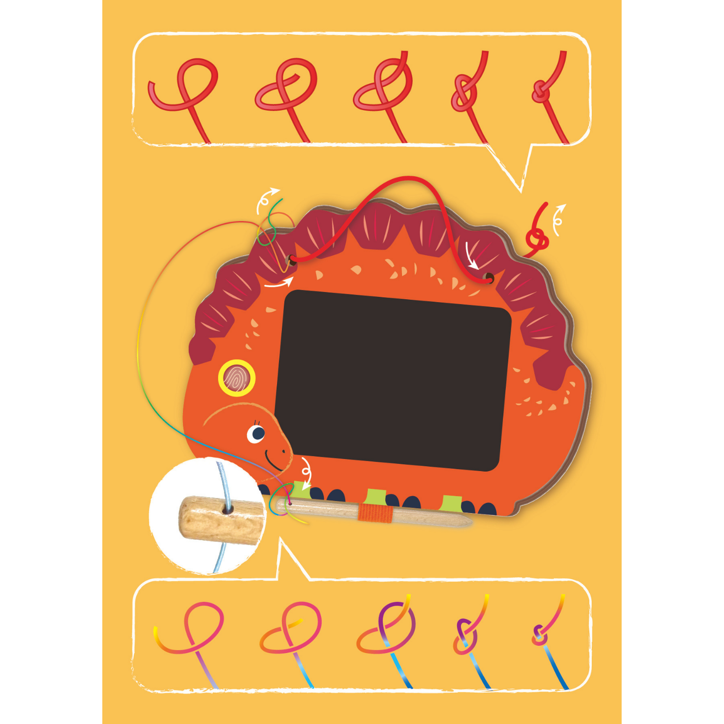 Pizarra mágica LCD artidoodle modelo dinosaurio