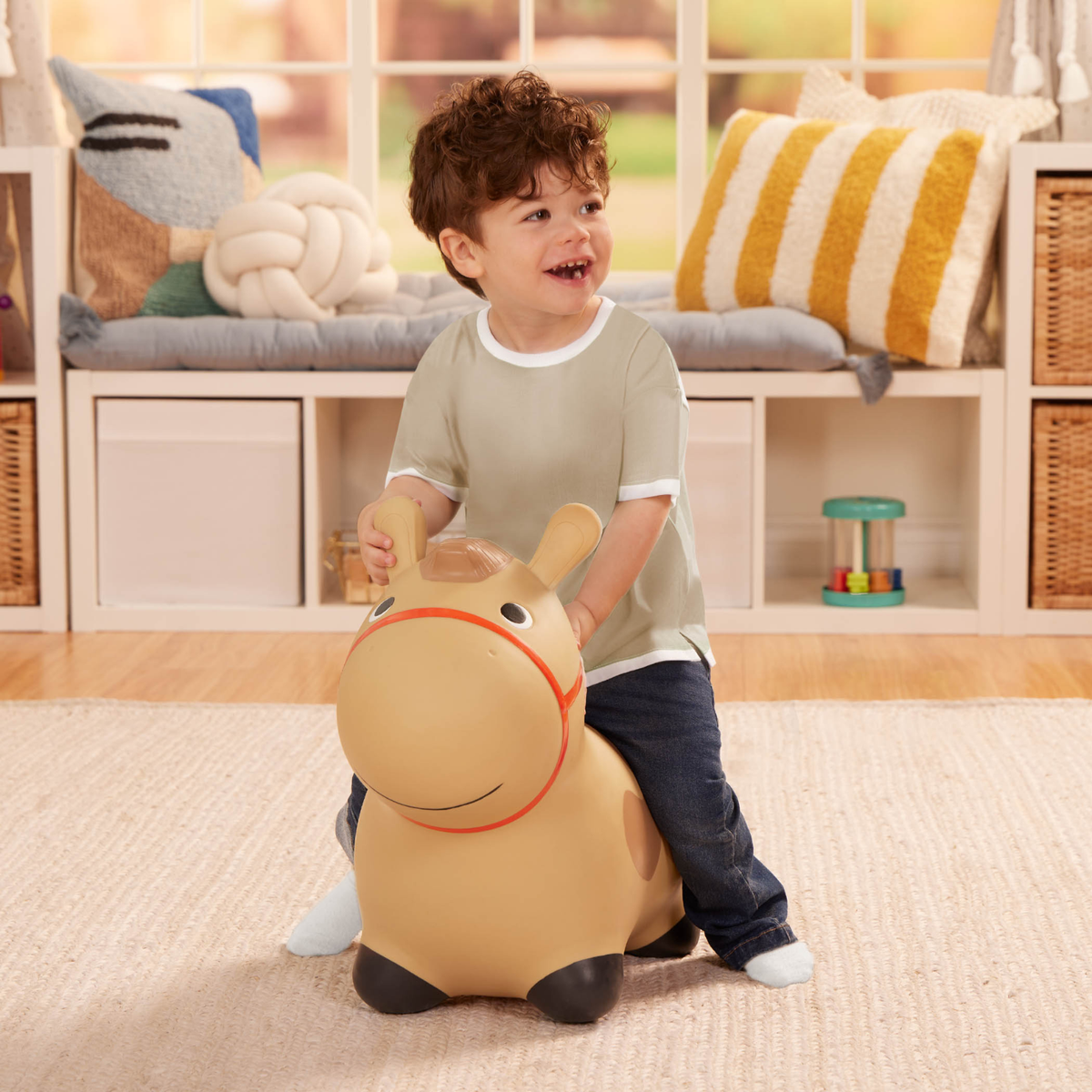 Saltarín inflable caballo