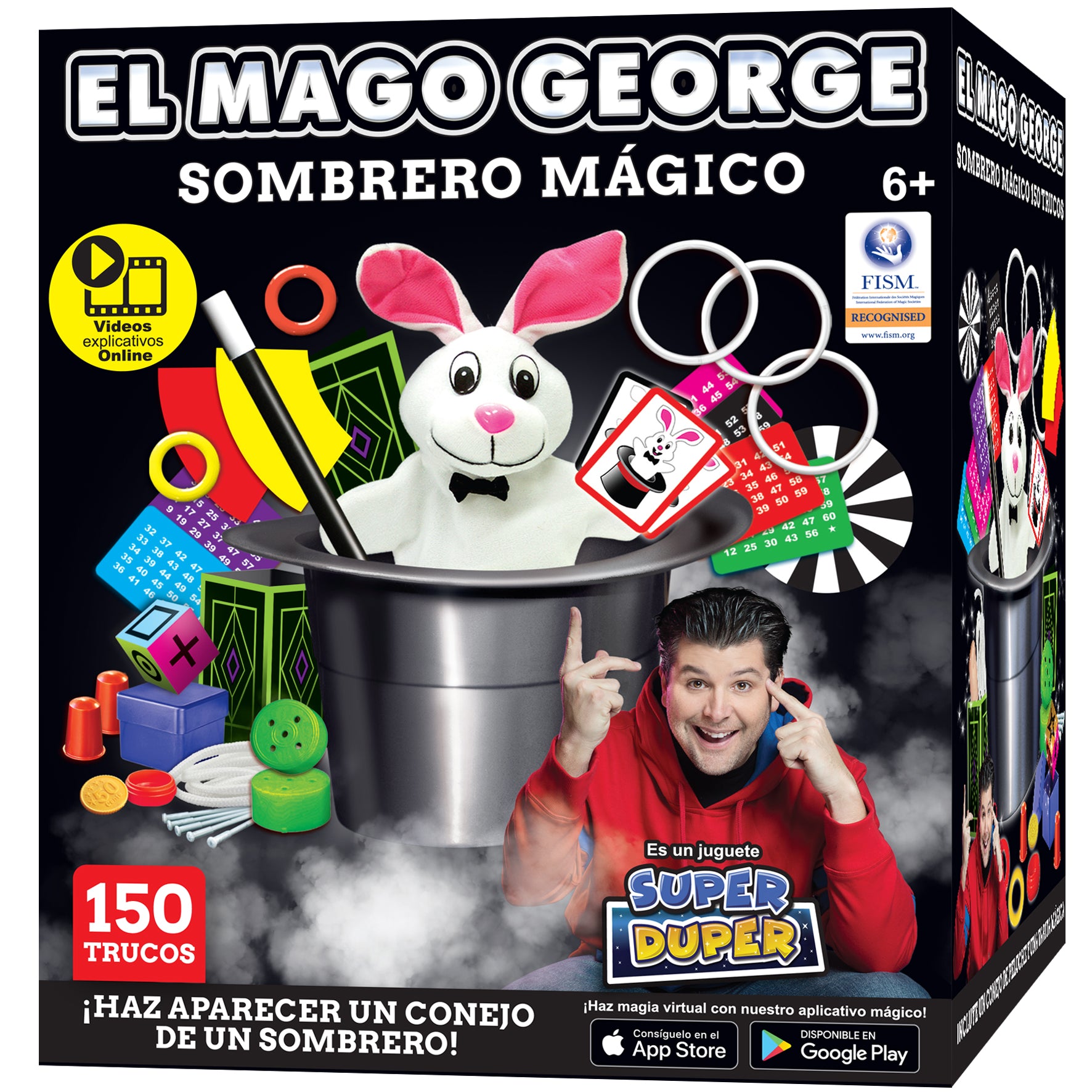 Pack Sombrero de magia El Mago George - 150 trucos