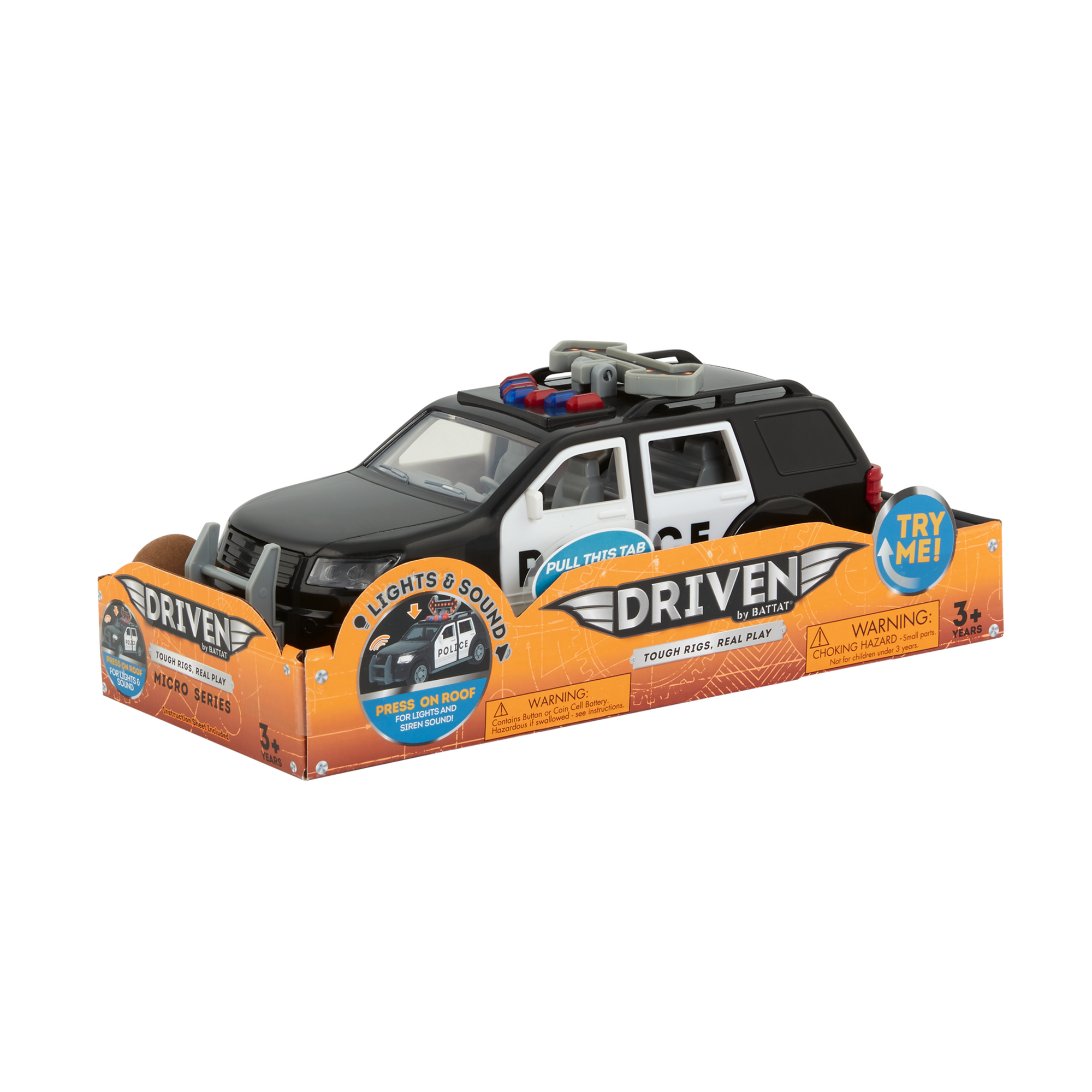 Auto de policia pequeño modelo nuevo