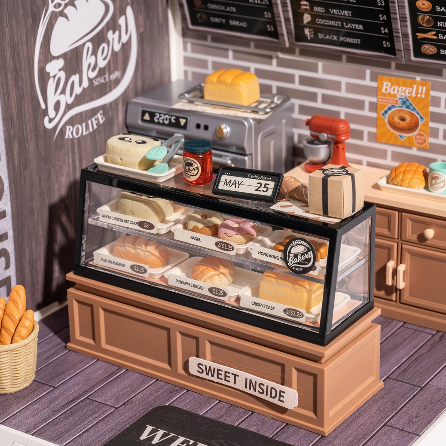 Rolife Super Creator - Kit para armar panadería en miniatura