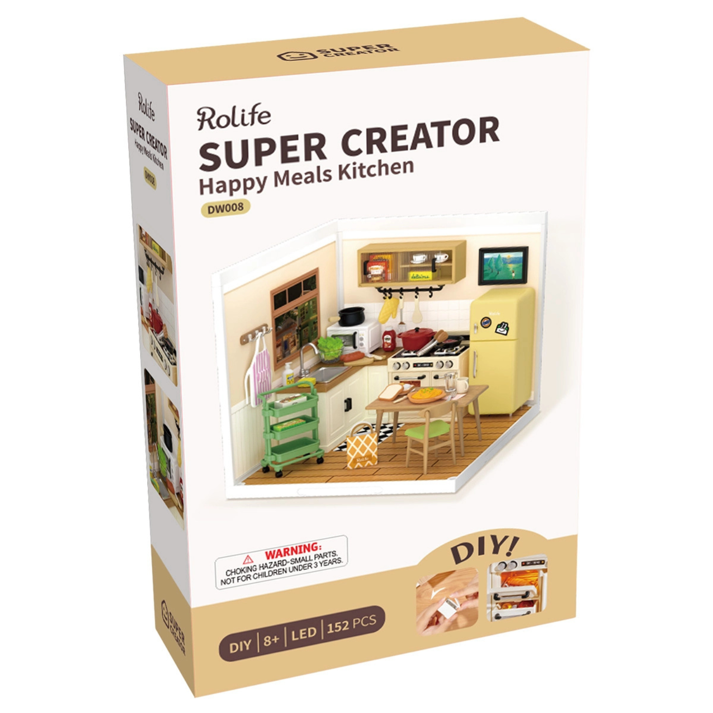 Rolife Super Creator - Kit para armar cocina en miniatura