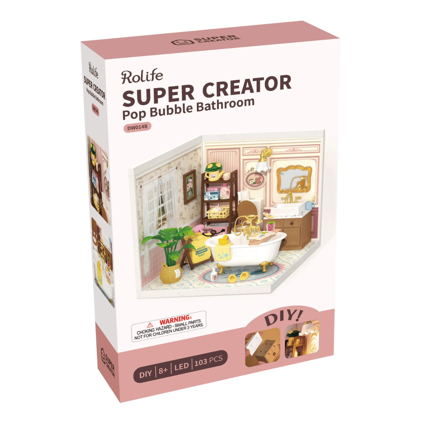 Rolife Super Creator - Kit para armar baño en miniatura