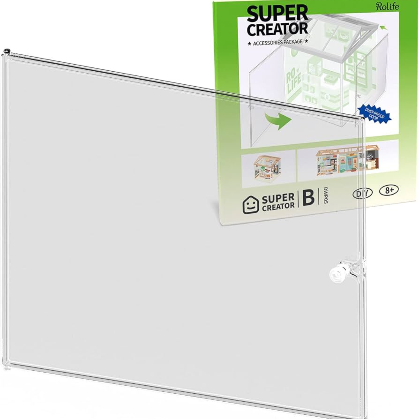 Rolife Super Creator - Puerta antipolvo para miniaturas