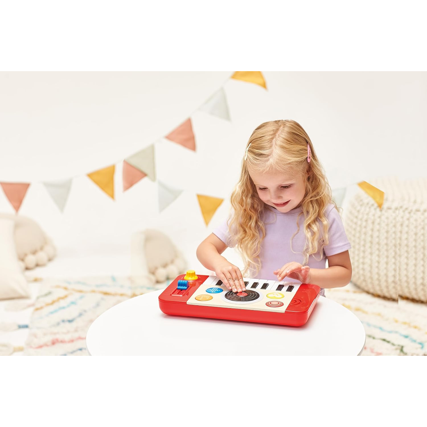 Consola de DJ de madera interactiva