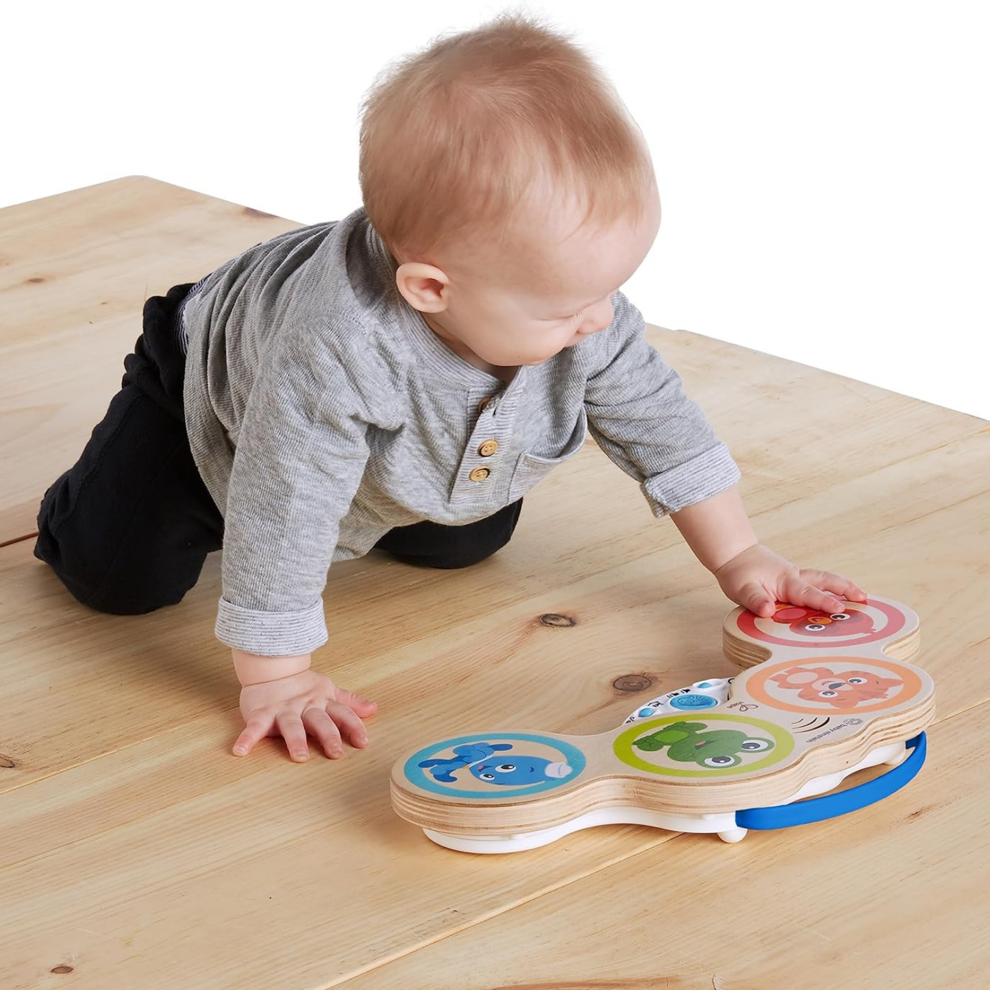 Batería interactiva de madera con magic touch