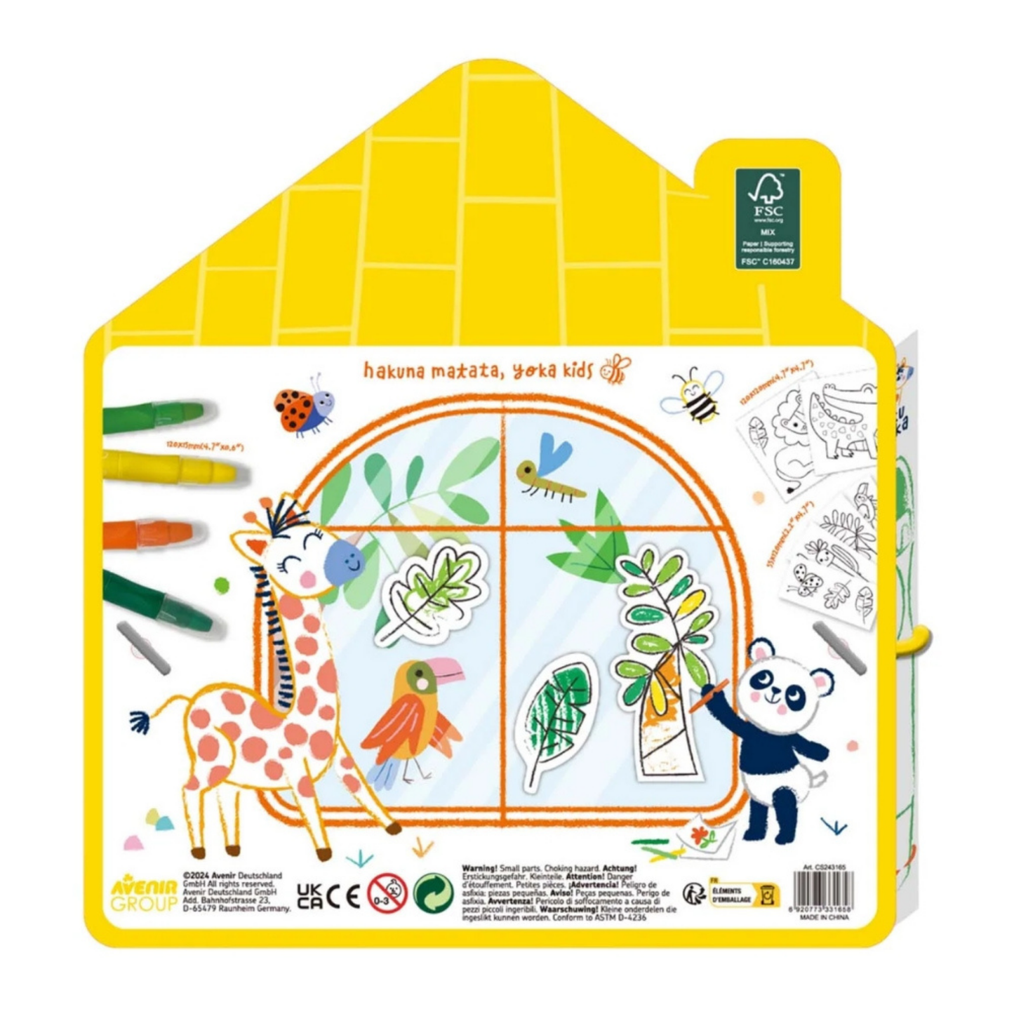 Set crea stickers de animales para ventana 10 modelos