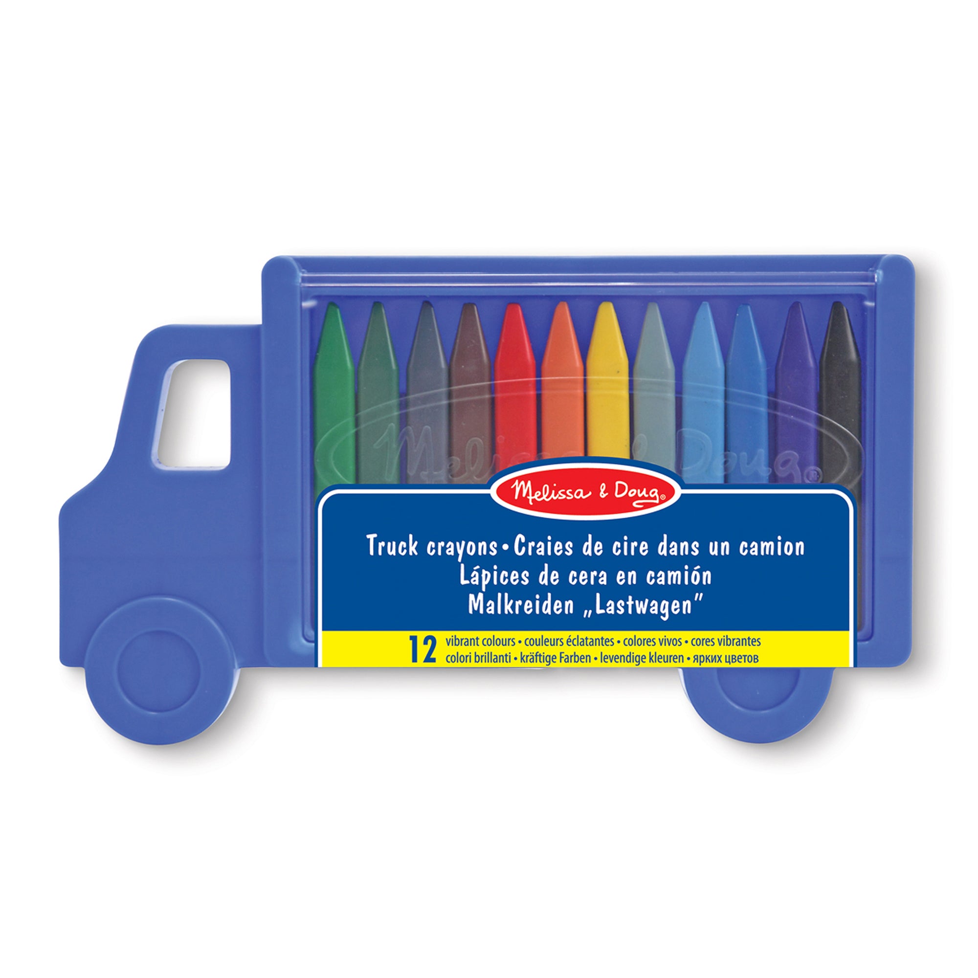 Set de crayones de cera camión 12 unidades