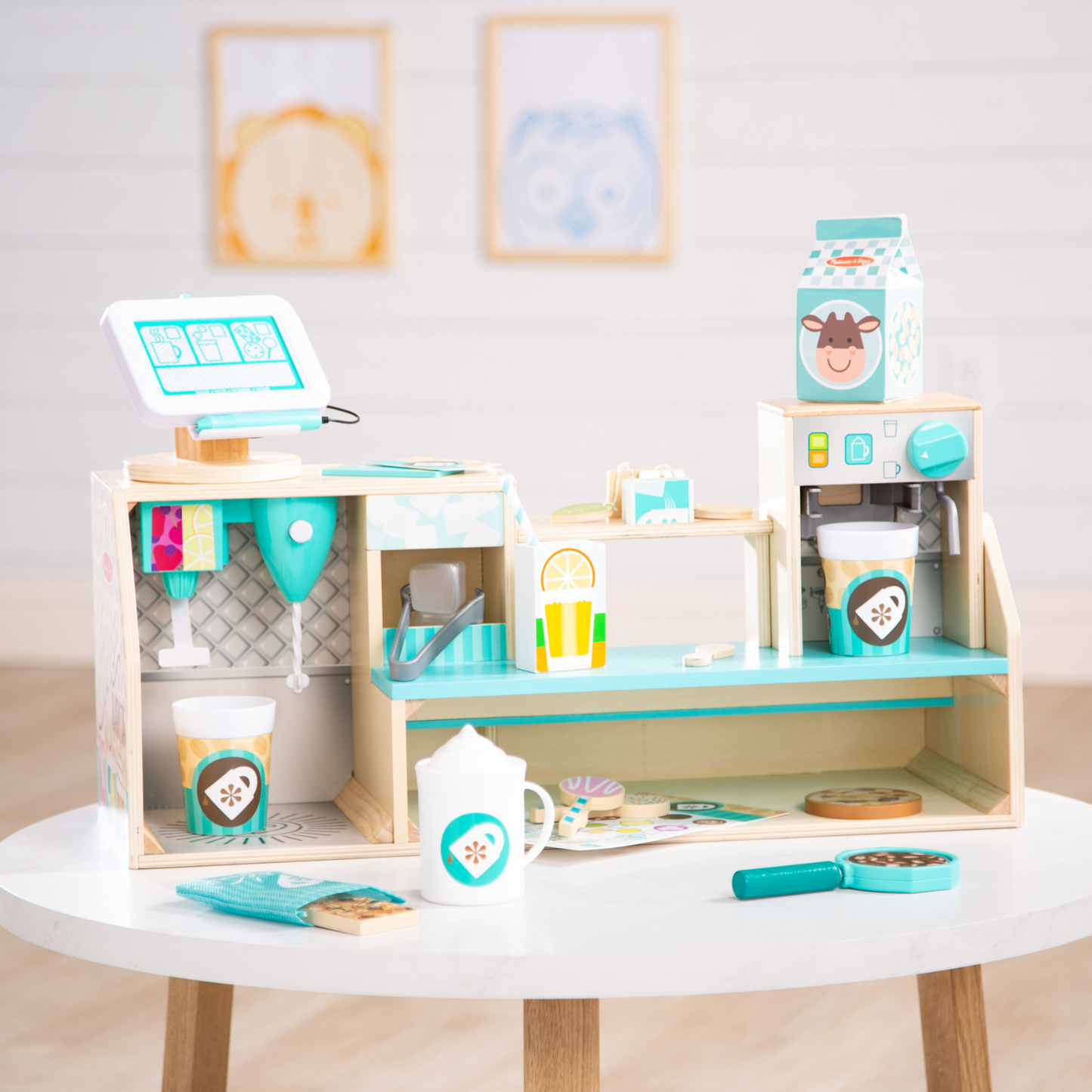 Counter mostrador jumbo cafetería de madera