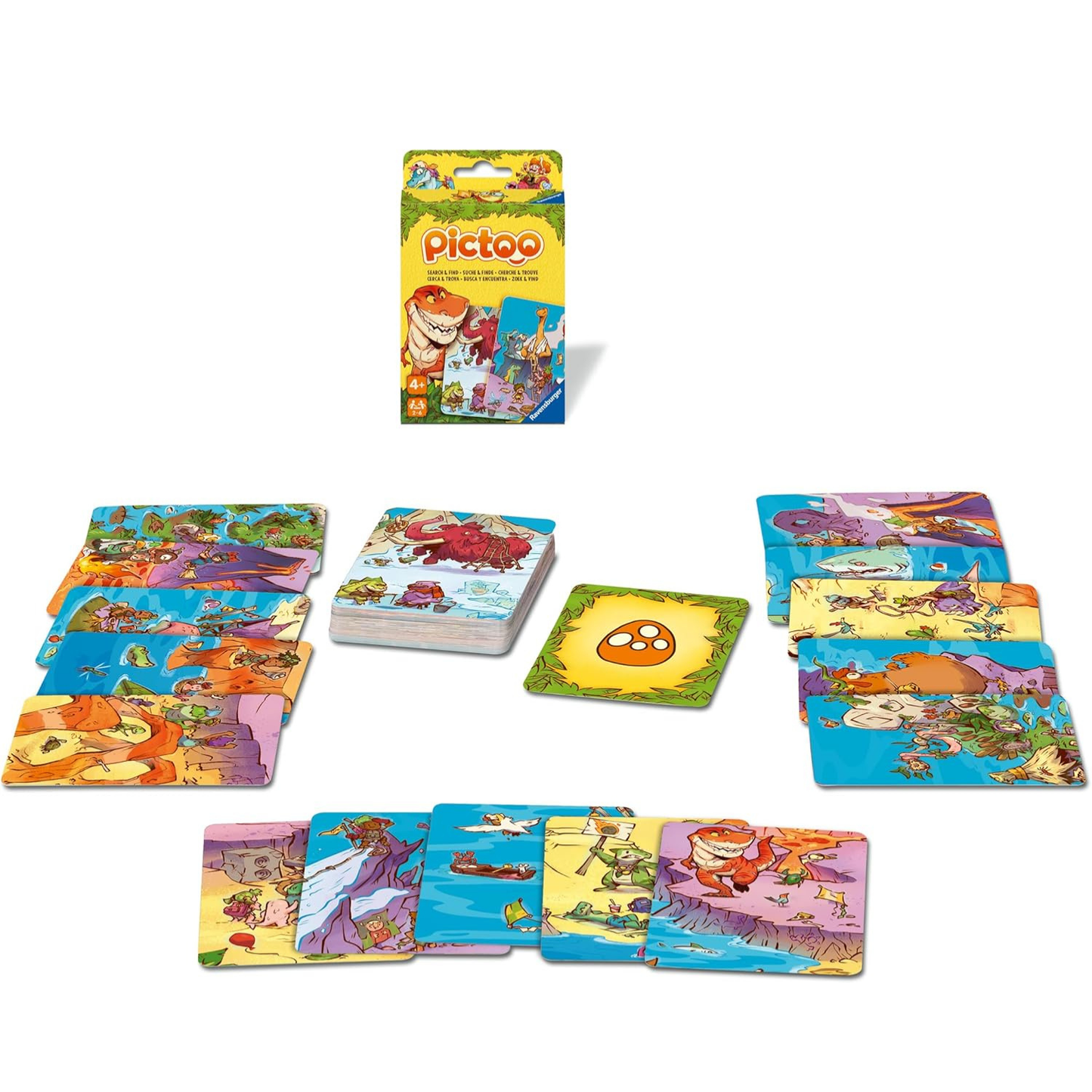 Juego de cartas Pictoo dinosaurios