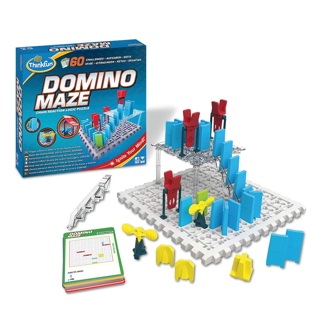 Juego de lógica Domino Maze en inglés