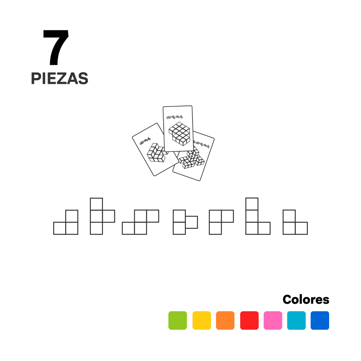 Imanix Cubo magnético Imatrix 07 piezas