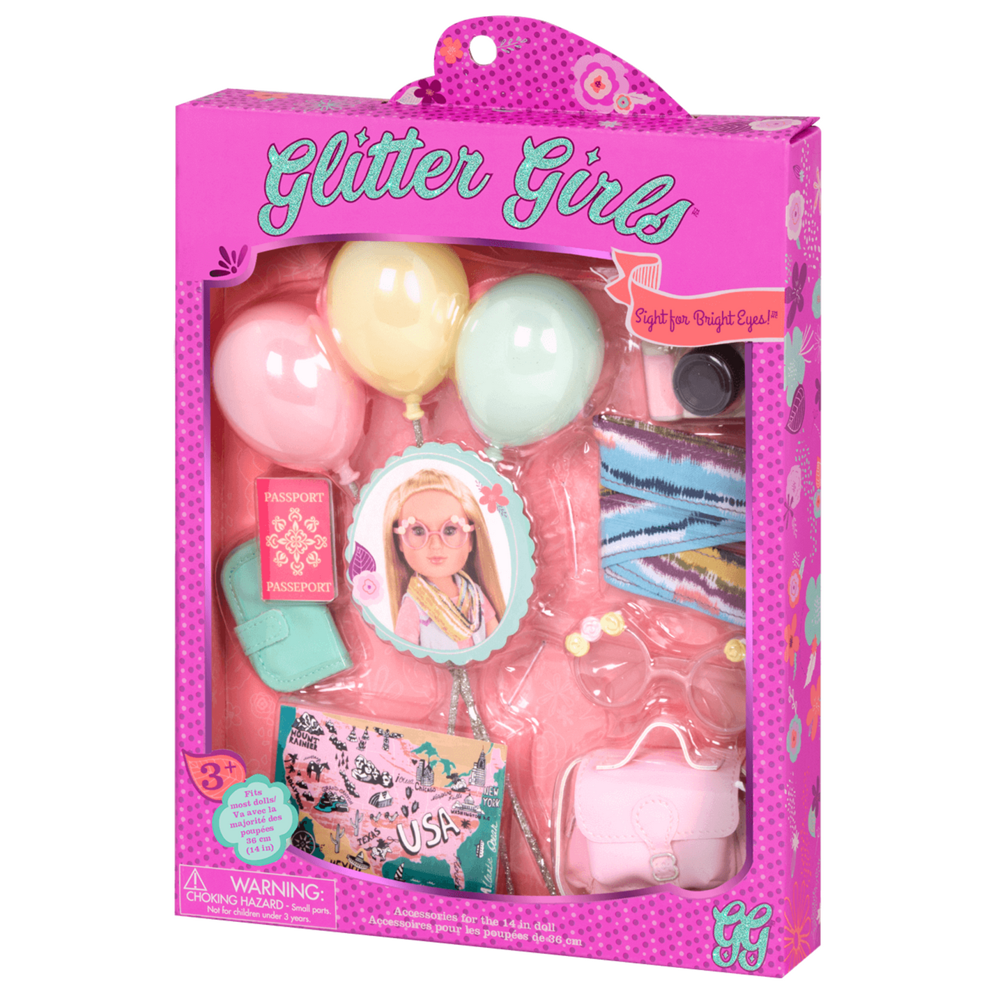 Set de accesorios viaje Glitter Girls