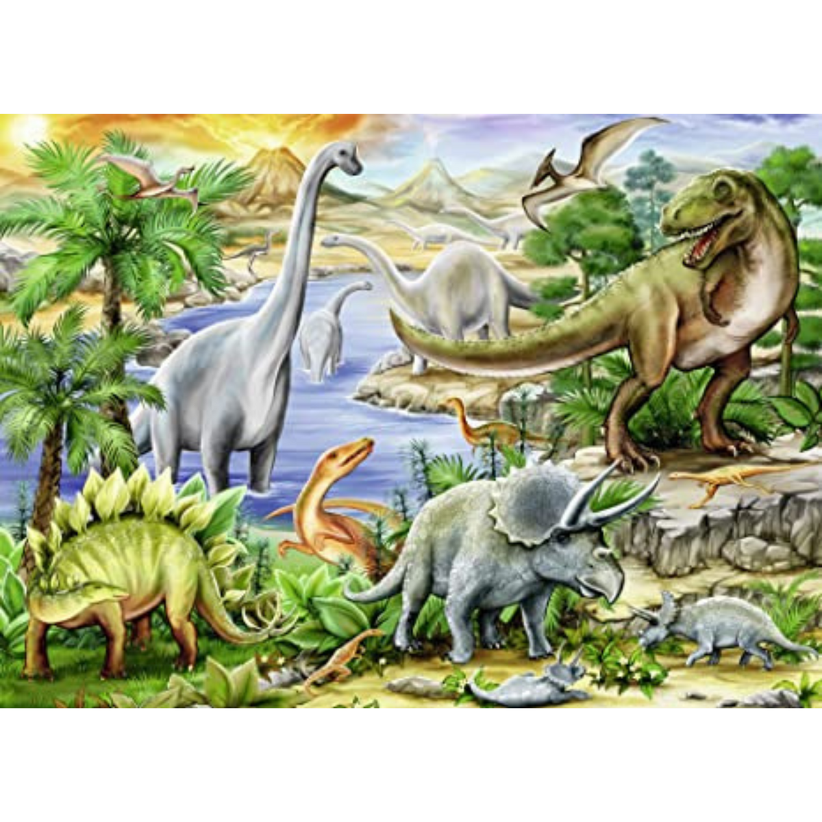 Rompecabezas 60 piezas Vida prehistórica de Ravensburger