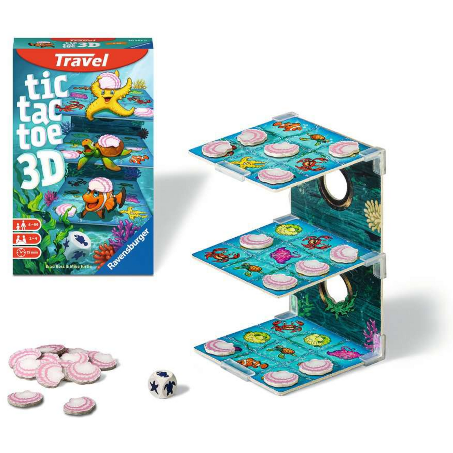 Juego Tic tac toe 3D travel size