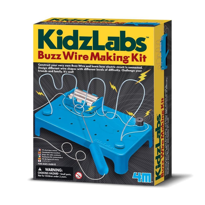 Set de robótica arma un circuito de alambre con zumbido