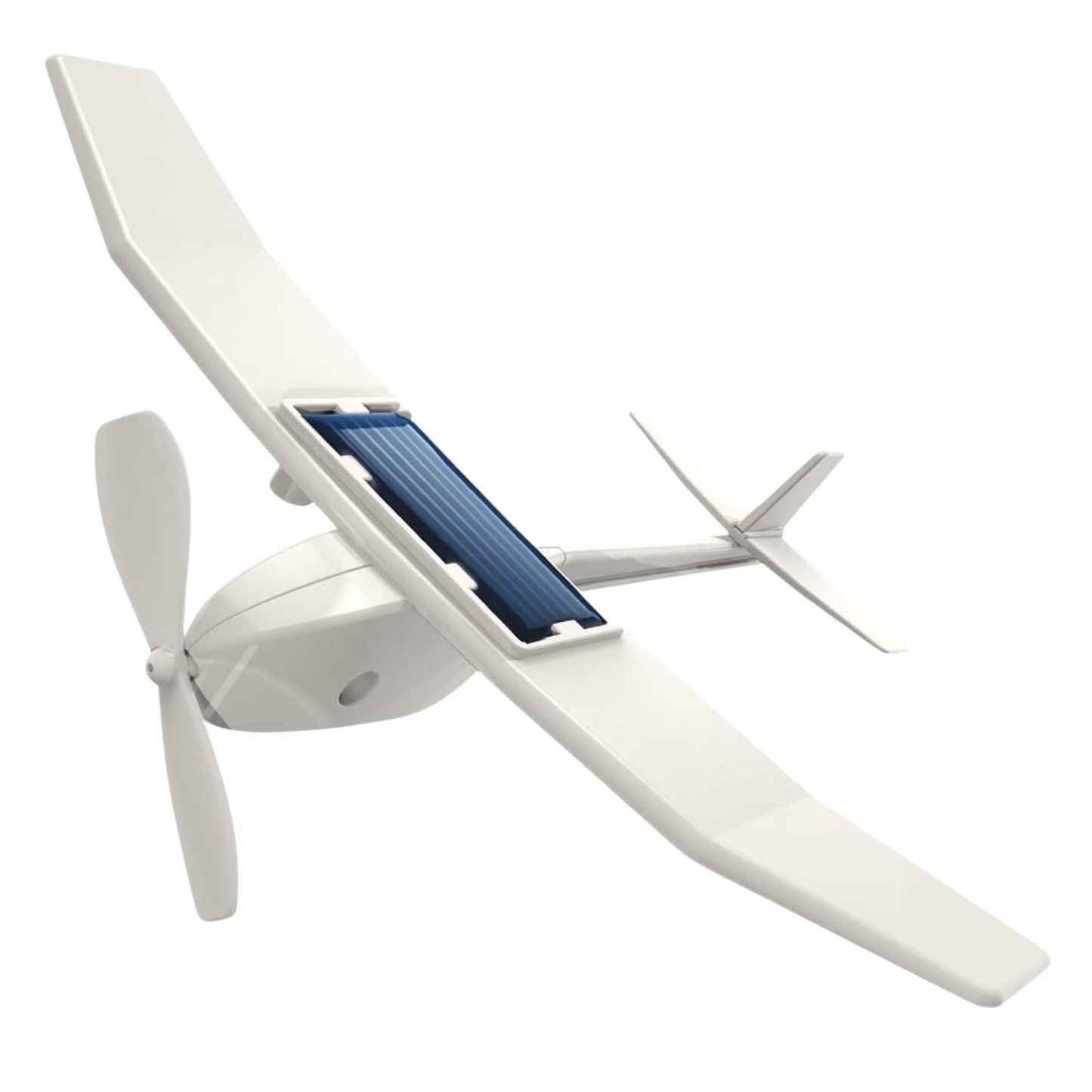 Set de robótica arma un avión de energía solar
