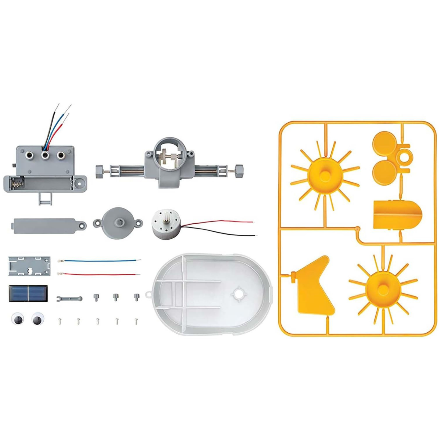 Set de robótica arma un robot acuátiico con energía solar híbrida