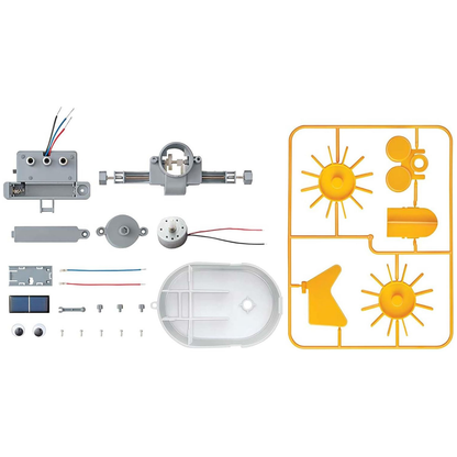 Set de robótica arma un robot acuátiico con energía solar híbrida