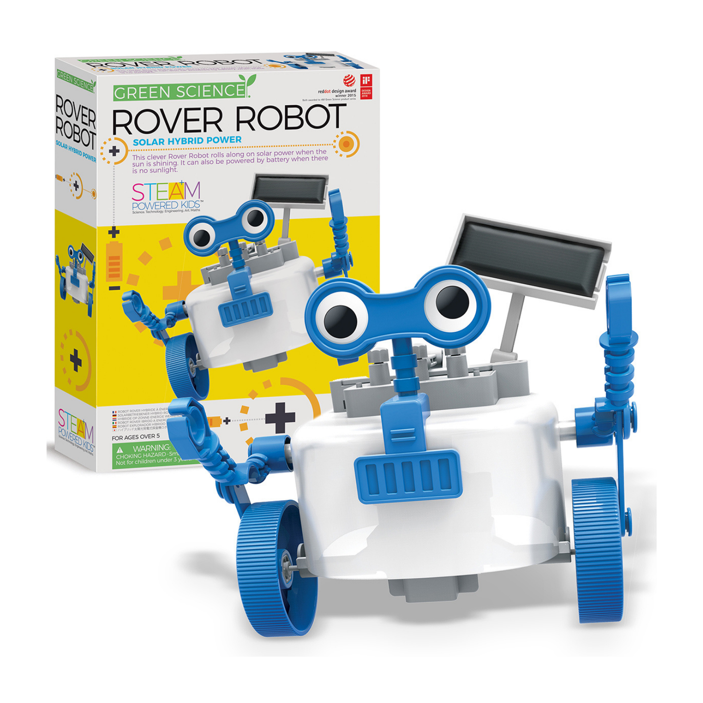 Set de robótica arma un robot astromóvil solar