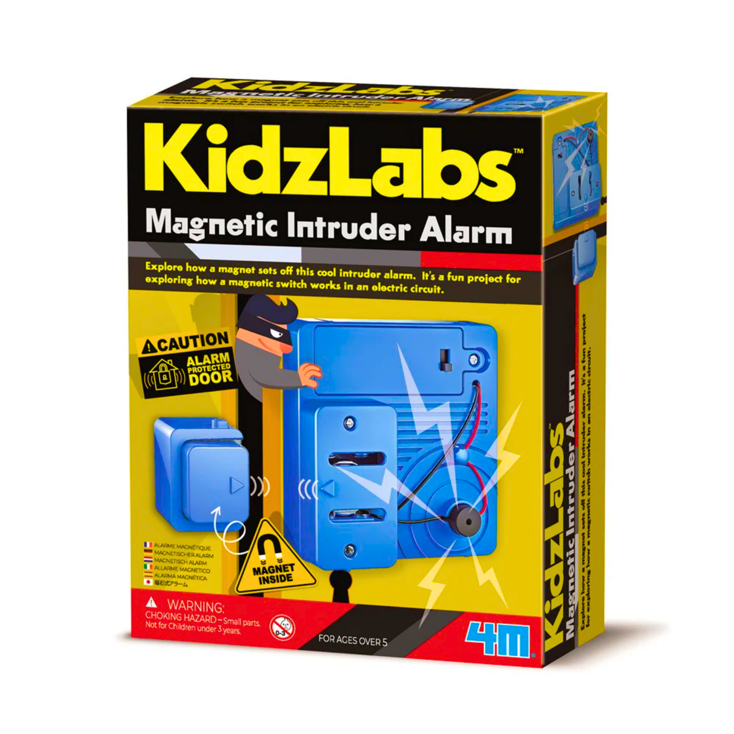 Set de robótica arma una alarma magnética