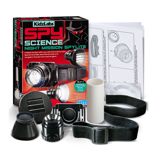 Set de ciencia espía linterna espionaje misión nocturna