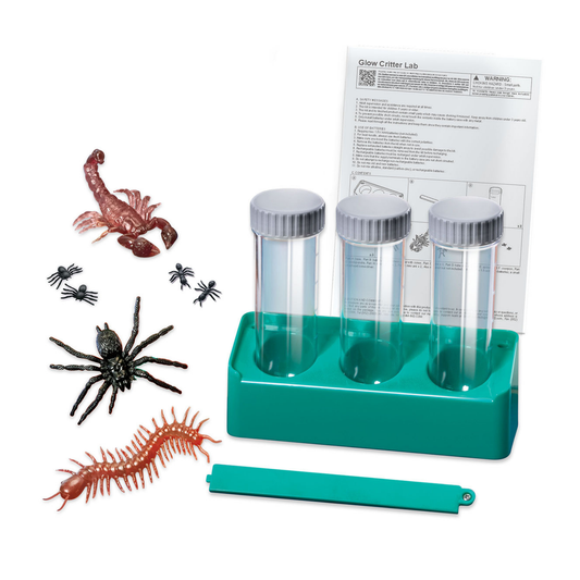 Set de ciencia y experimento crea un laboratorio para criaturas brillantes