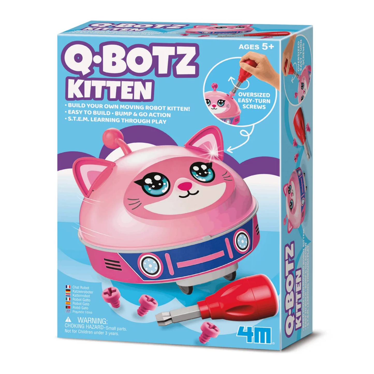 Set de robótica arma un robot de gato Q.Botz