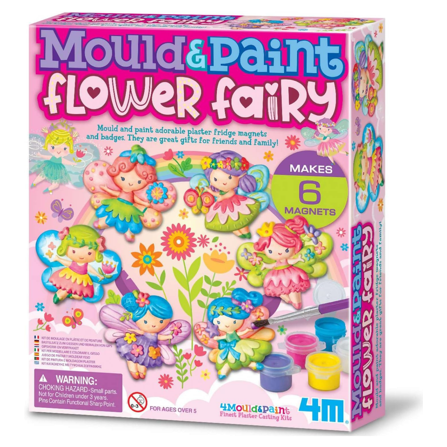 Moldea y pinta figuras modelo hadas brillantes DIY