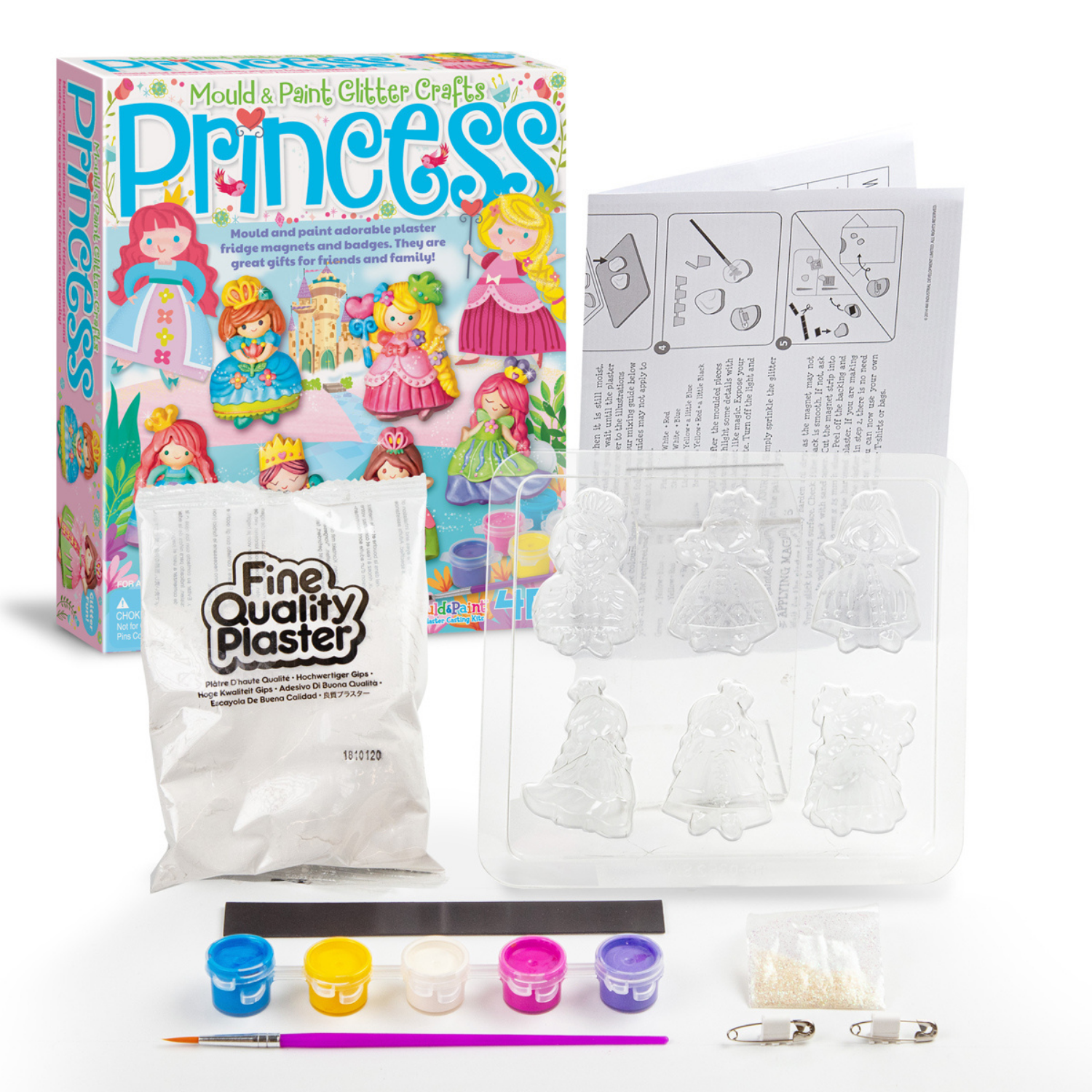 Moldea y pinta figuras modelo princesas DIY