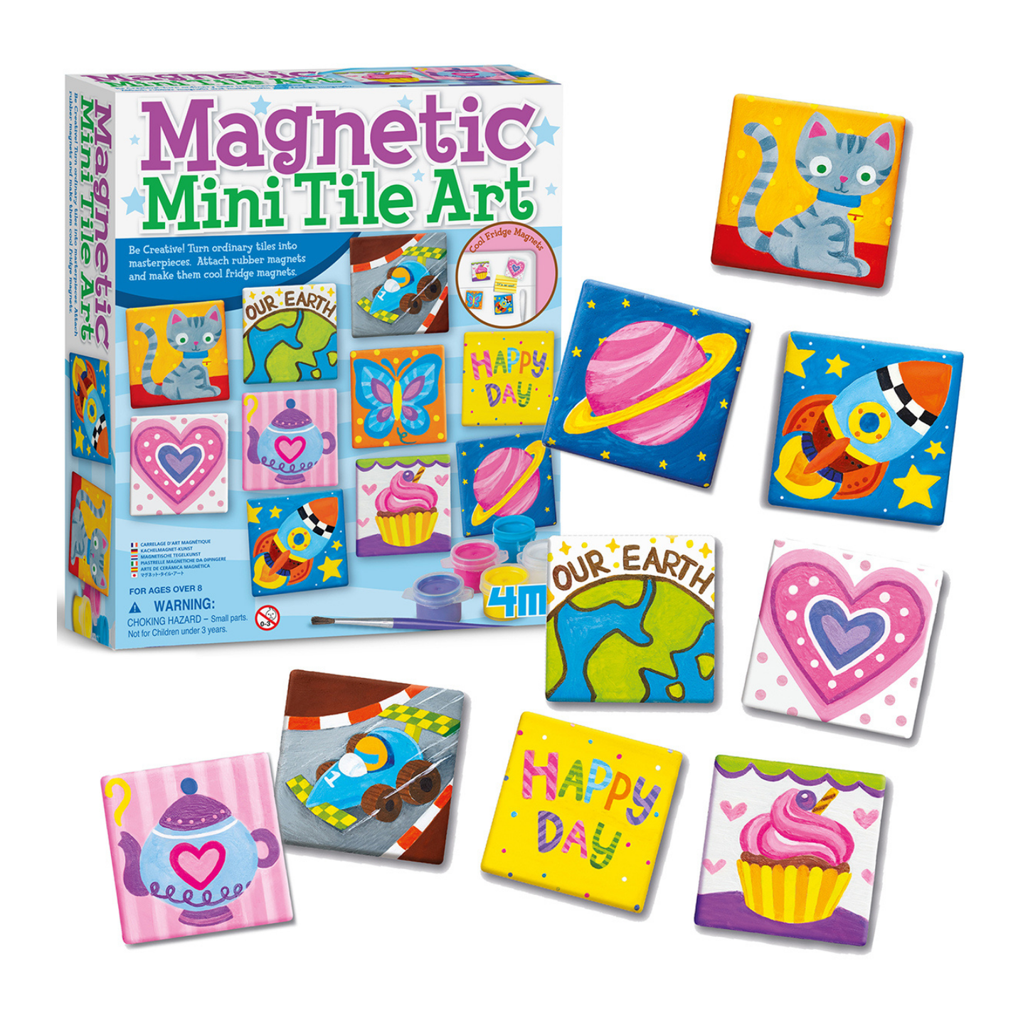 Set pinta y decora mini azulejos magnéticos DIY