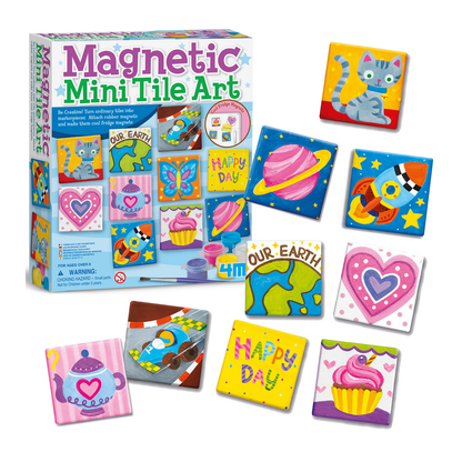 Set pinta y decora mini azulejos magnéticos DIY