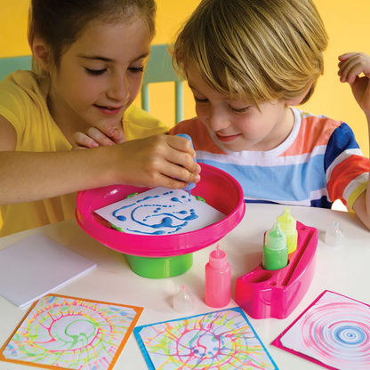 Set pinta y decora con arte tornado giratorio