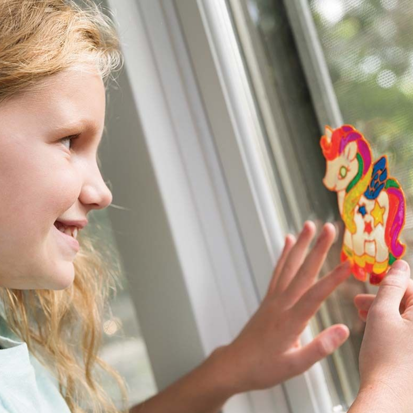 Set pinta y decora unicornios para ventana