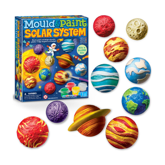 Moldea y pinta figuras modelo sistema solar DIY