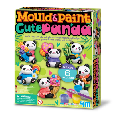 Moldea y pinta figuras modelo osos panda