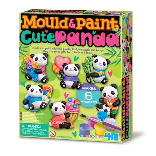 Moldea y pinta figuras modelo osos panda