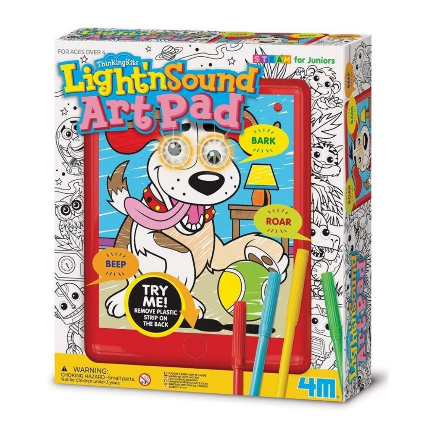 Tableta para dibujar con luz y sonido