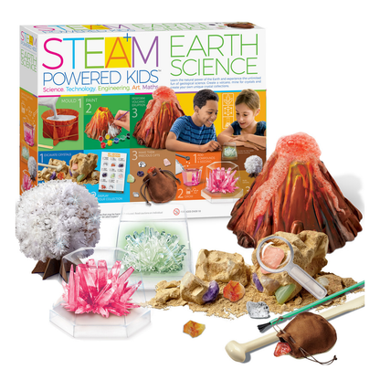 Set deluxe de ciencia y experimentos de la tierra STEAM
