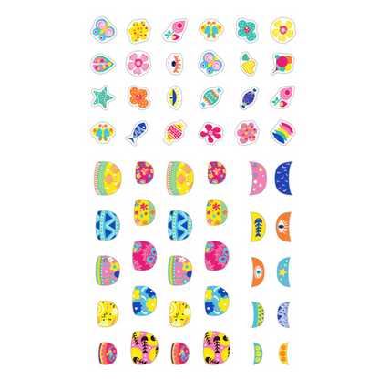Pack stickers temporales para uñas