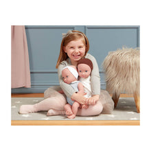 Muñecos bebés mellizos ojos celestes