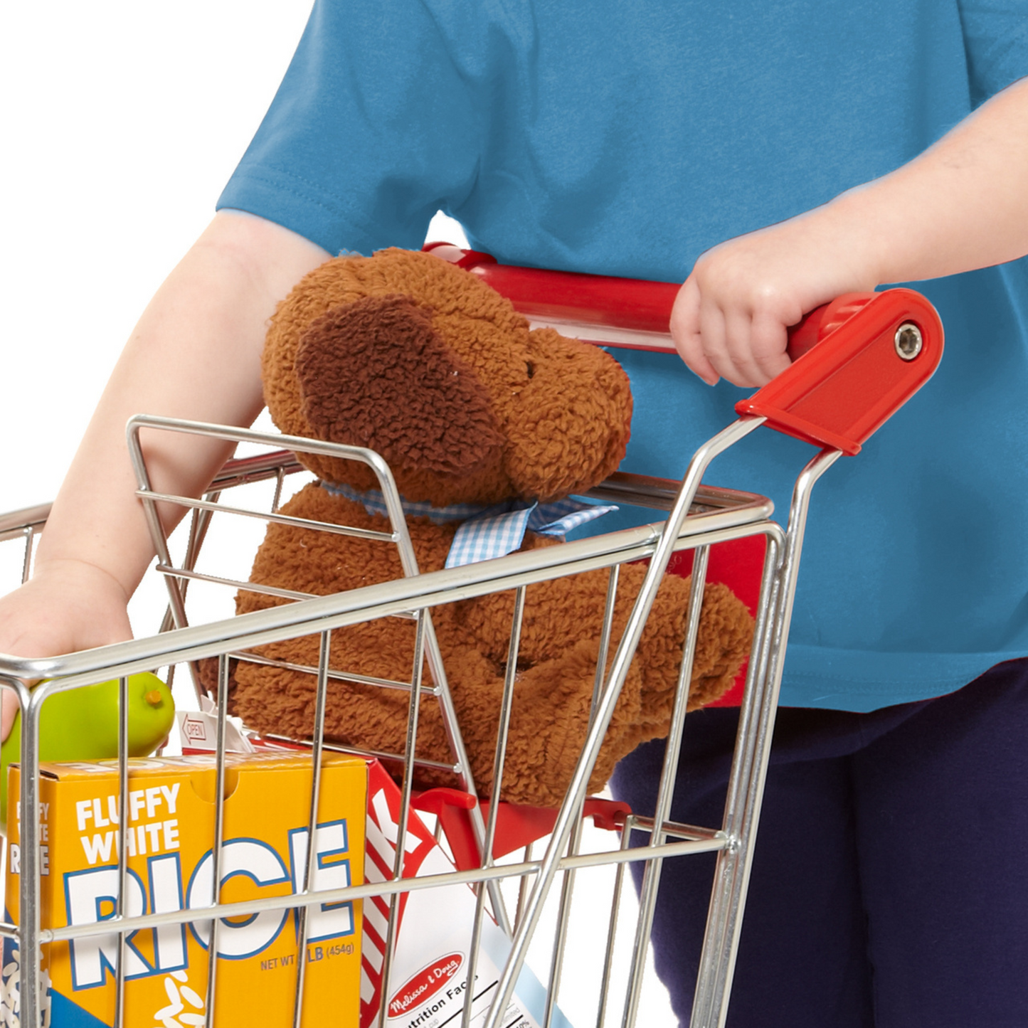 Carrito de compras de metal