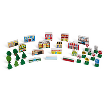 Set de piezas de madera deluxe ciudad y señales