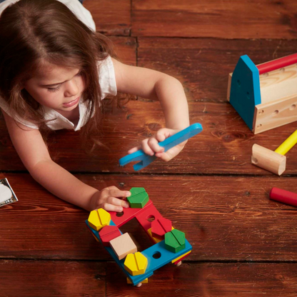 Set de herramientas de madera para llevar