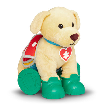Perro peluche de rescate con accesorios